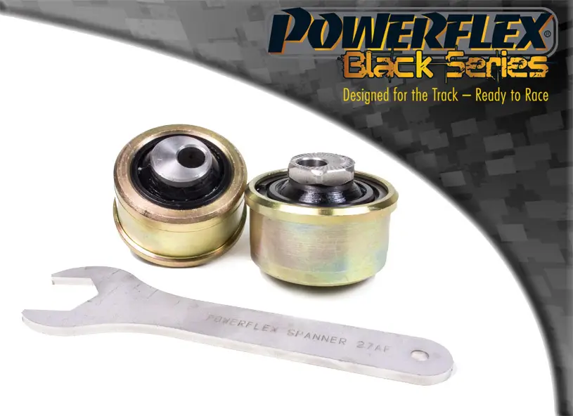 Autentický Silentbloky Powerflex Black Series PFF16-502GBLK pro Fiat Panda Mk2 (169) 2WD "Front Arm Rear Bush, Caster Adjust", pozice na diagramu: 2