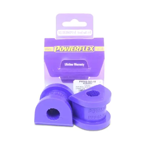 Silentbloky Powerflex PFF69-503-18 pro Subaru Impreza Turbo vč. WRX GH "Uložení před. stabilizátoru 18mm", pozice na diagramu: 3 Originální