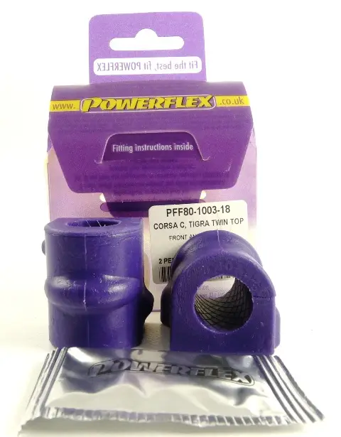 Víkendová Akce Silentbloky Powerflex PFF80-1003-18 pro Vauxhall / Opel Astra Mk4 (G) "Uložení před. stabilizátoru 18 mm", pozice na diagramu: 3