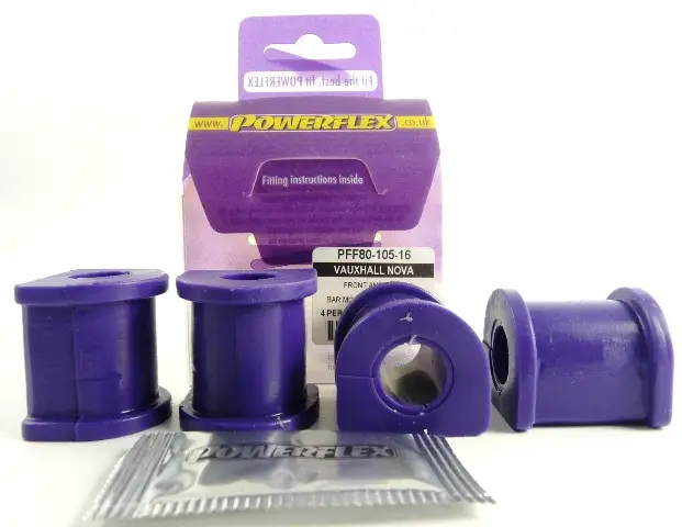Silentbloky Powerflex PFF80-105-16 pro Vauxhall / Opel Nova r.v. 1983-1993 "Uložení před. stabilizátoru", pozice na diagramu: 3 Cenově Výhodný
