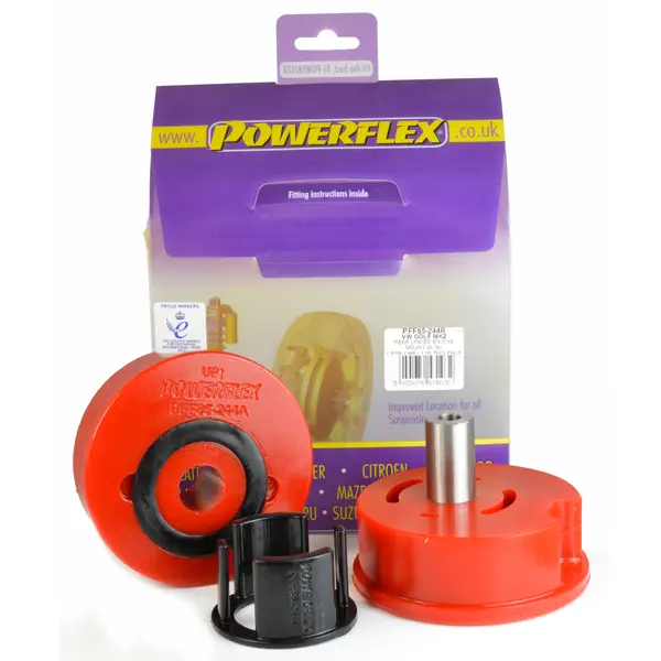 Silentbloky Powerflex PFF85-244R pro Volkswagen Passat B3/B4 Syncro 4WD "zadní spodní držák motoru (Diesel verze)", pozice na diagramu: 20 Víkendová Akce
