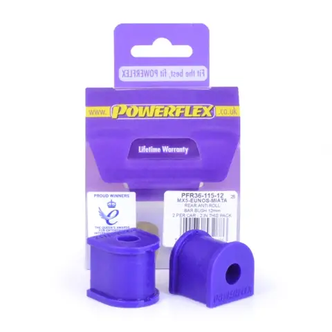 Silentbloky Powerflex PFR36-115-12 pro Mazda MX-5 Mk1 (NA) "Rear Anti Roll Bar Mounting Bush 12 mm", pozice na diagramu: 9 Akce