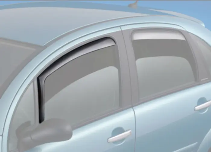 Víkendová Akce ClimAir protiprůvanové deflektory oken (ofuky) přední pro Škoda Fabia III Lim./Combi (r.v. 2014-)