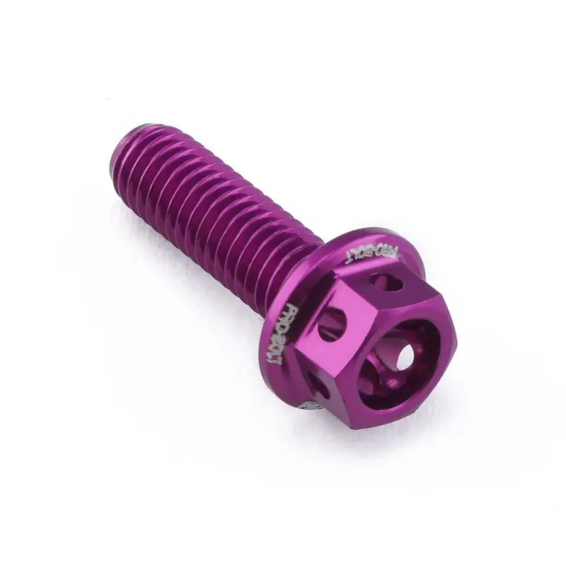 Pro-Bolt hliníkový šroub s šestihrannou hlavou 10 mm, závitem M5 x 0,80 mm a délkou závitu 16 mm, barva: fialová Nejprodávanější