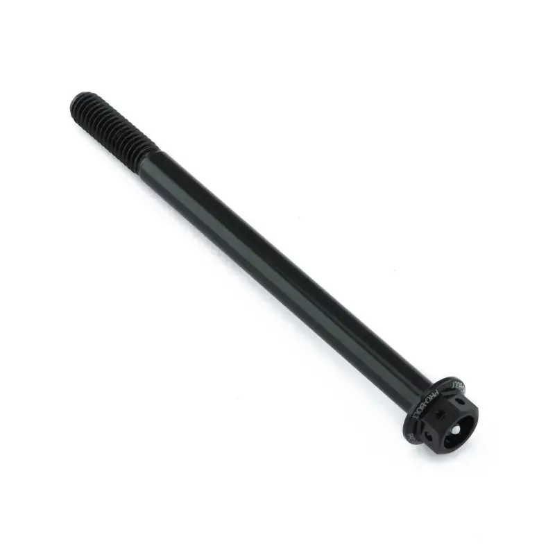 Kup Teď Pro-Bolt hliníkový šroub s šestihrannou hlavou 12 mm, závitem M6 x 1,00 mm a délkou závitu 85 mm, barva: černá
