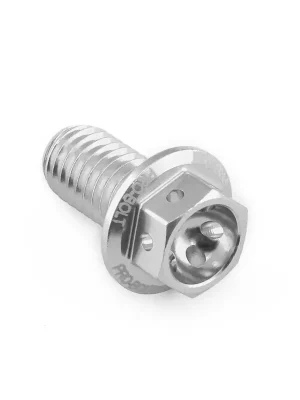 Levný Pro-Bolt hliníkový šroub s šestihrannou hlavou 8 mm, závitem M8 x 1,25 mm a délkou závitu 15 mm, barva: stříbrná