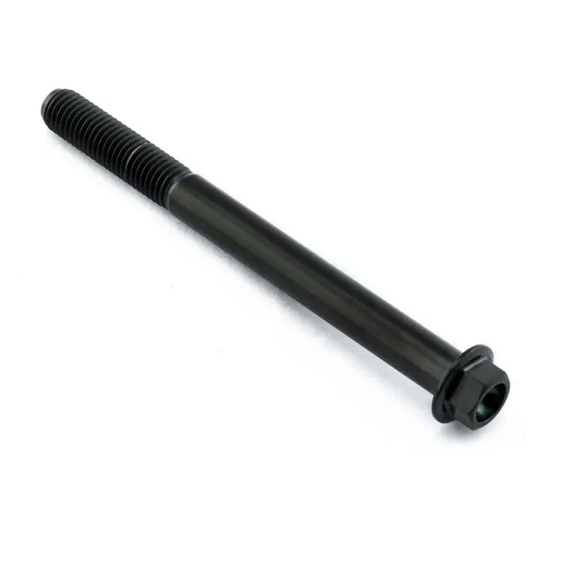 Akční Nabídka Pro-Bolt titanový šroub s šestihrannou hlavou se závitem M7 x 1,00 mm a délkou 80 mm, barva: černá