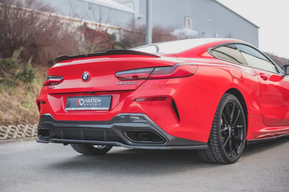 Nejprodávanější Maxton Design prodloužení spoileru pro BMW řada 8 Coupe/G15, černý lesklý plast ABS