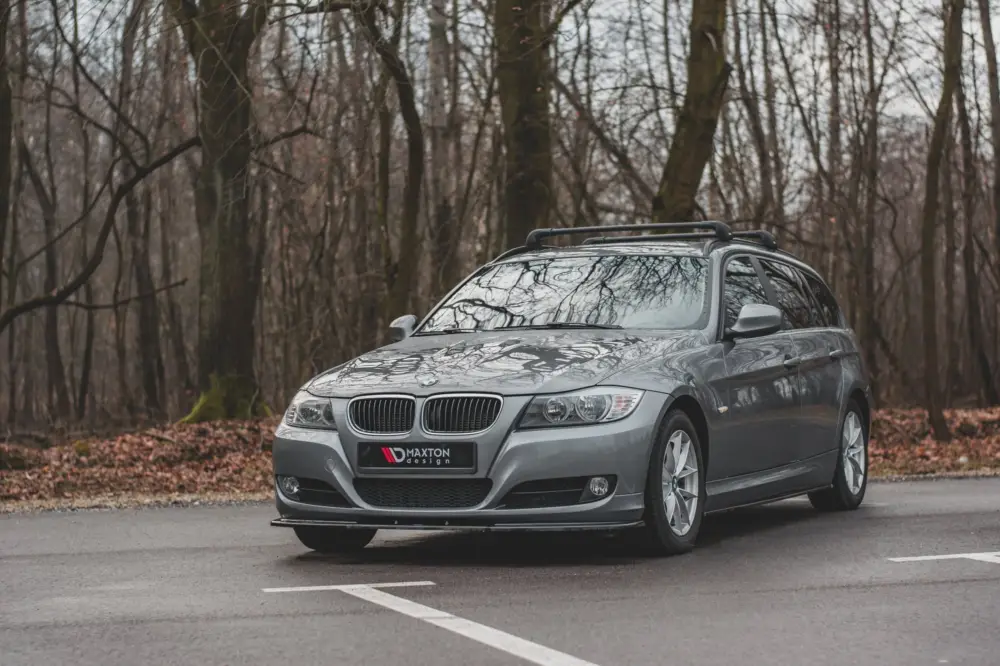 Sleva Maxton Design spoiler pod přední nárazník ver.2 pro BMW řada 3 E90/91 Facelift, černý lesklý plast ABS