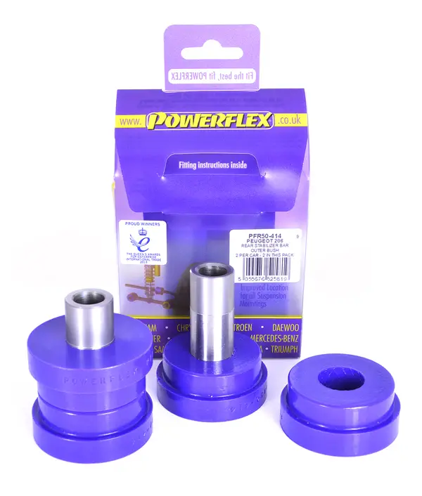 Nejlepší Volba Silentbloky Powerflex PFR50-414 pro Peugeot 206 r.v. 1998-2006 "Rear Stabiliser Bar Outer Bush", pozice na diagramu: 14