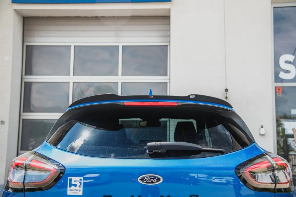 Maxton Design prodloužení spoileru pro Ford Puma Standard, černý lesklý plast ABS Sleva