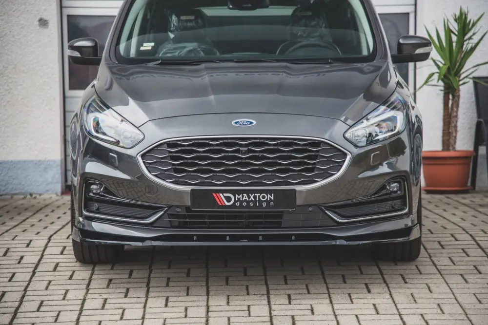 Expresní Doručení Maxton Design spoiler pod přední nárazník pro Ford S-Max Mk2, černý lesklý plast ABS