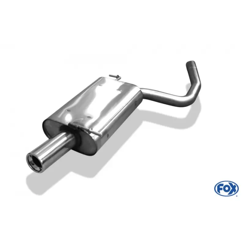 Expresní Doručení Fox Sportauspuff koncový tlumič výfuku s koncovkou 1x80 Typ 13 pro Audi A4 B6 2000-2004 s motorem 1.6, 1.9 TDI, 2.0
