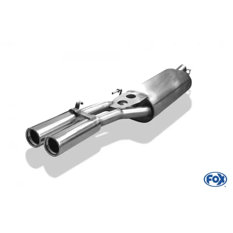 Fox Sportauspuff koncový tlumič výfuku s koncovkou 2x76 Typ 13 pro Volkswagen Golf III s motorem 1.4, 1.6, 1.8, 1.9 D, 1.9 TDI, 2.0 Sleva