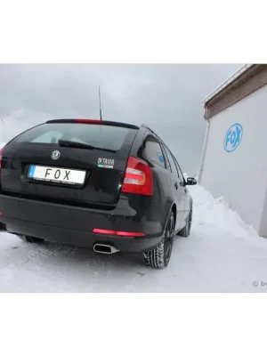Fox Sportauspuff koncový tlumič výfuku s koncovkou 145x65 Typ 59 na obou stranách pro Škoda Octavia 1Z s motorem 2.0 RS, 2.0 TDI Časově Omezené