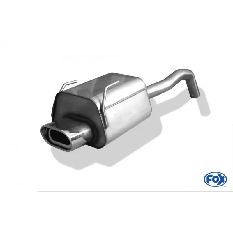 Fox Sportauspuff koncový tlumič výfuku s koncovkou 135x80 Typ 53 pro Fiat 500 s motorem 1.2, 1.3 D, 1.4 Super Cena