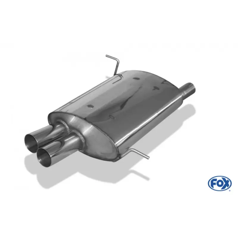 Pouze Dnes Fox Sportauspuff koncový tlumič výfuku s koncovkou 2x70 Typ 10 pro BMW Z3 coupe s motorem 1.9, 2.8