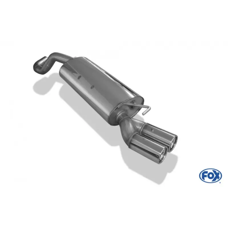 Fox Sportauspuff koncový tlumič výfuku s koncovkou 2x76 Typ 13 pro Volkswagen Golf IV s motorem 1.4, 1.6, 1.8, 1.9 SDI, 1.9 TDI, 2.0, 2.3 Cenově Výhodný