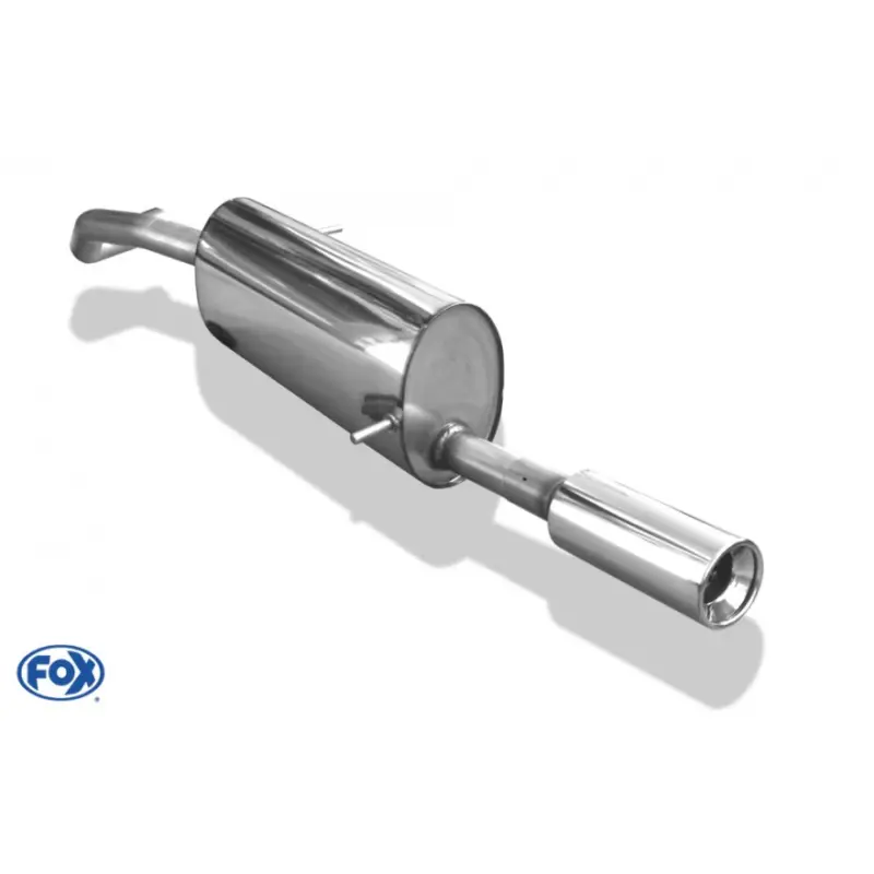 Fox Sportauspuff koncový tlumič výfuku s koncovkou 1x90 Typ 13 pro Seat Ibiza 6J 2008- s motorem 1.0, 1.2, 1.2 TDI, 1.4, 1.4 TDI, 1.6, 1.6 TDI, 1.9 TDI, 2.0 TDI Výhodná Nabídka