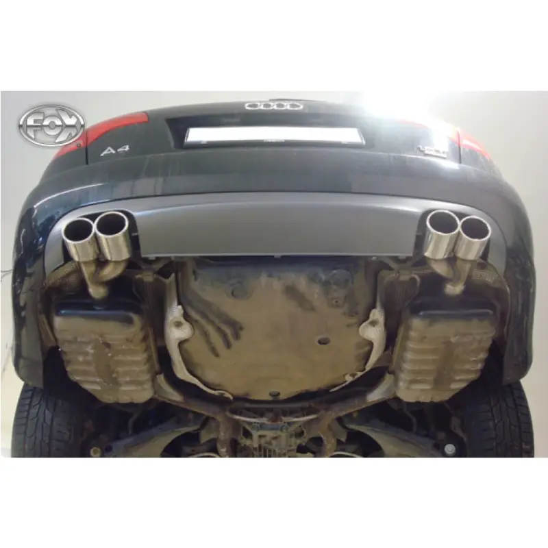 Fox Sportauspuff s koncovkou 2x88x74 Typ 32 na obou stranách pro Audi A4 B7 s motorem 1.8 T Speciální Cena