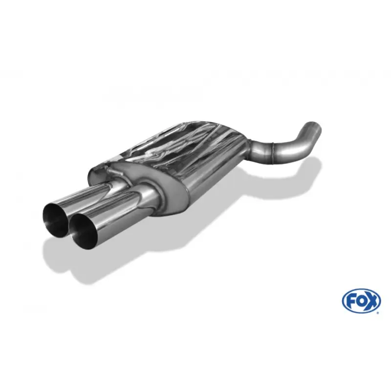 Bezpečná Platba Fox Sportauspuff koncový tlumič výfuku s koncovkou 2x90 Typ 10 pro BMW řada 5 E60, E61 2003- s motorem 4.0, 4.4