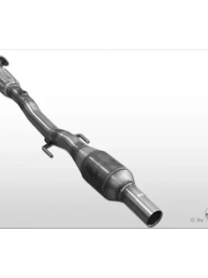 Časově Omezené Fox Sportauspuff downpipe se sportovním katalyzátorem HJS pro Opel Corsa D 2011- s motorem 1.6
