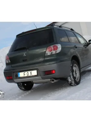 Sezónní Sleva Fox Sportauspuff koncový tlumič výfuku s koncovkou 115x85 Typ 33 pro Mitsubishi Outlander s motorem 2.0, 2.4