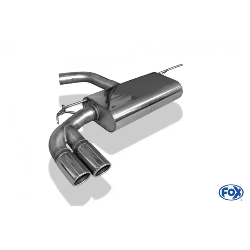 Fox Sportauspuff koncový tlumič výfuku s koncovkou 2x80 Typ 16 pro Seat Leon 5F 2012- s motorem 1.8, 2.0 TDI Pouze Dnes