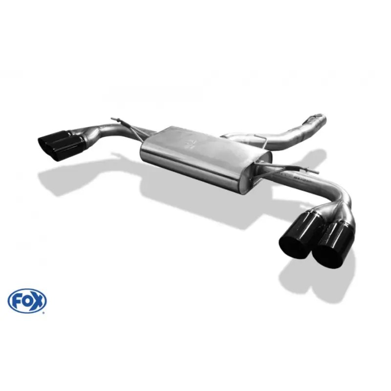 Výhodná Nabídka Fox Sportauspuff koncový tlumič výfuku s koncovkou 2x90 Typ 25 černá na obou stranách pro BMW X4 F26 2014- s motorem 2.0, 2.0 D, 3.0 d