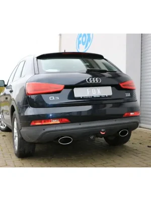 Výprodej Fox Sportauspuff koncový tlumič výfuku s koncovkou 160x90 Typ 38 na obou stranách pro Audi Q3 Benzin s motorem 2.0 TFSI