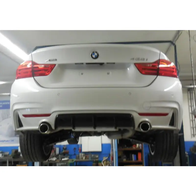 Koupit Online Fox Sportauspuff koncový tlumič výfuku s koncovkou 1x80 Typ 12 na obou stranách pro BMW řada 4 420i 428i 2013- s motorem 2.0