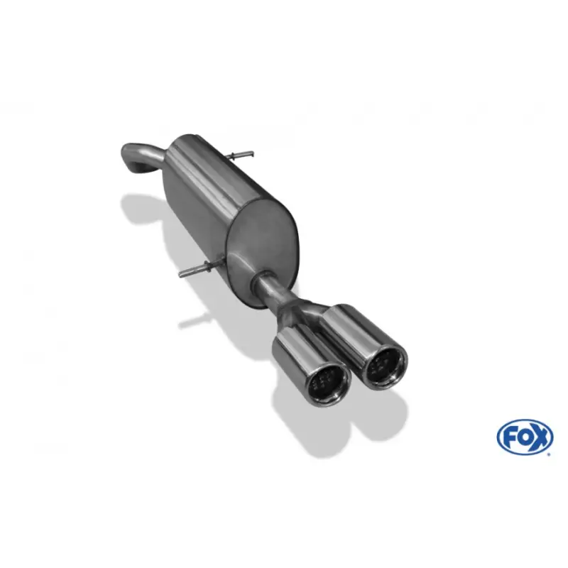 Akční Nabídka Fox Sportauspuff koncový tlumič výfuku s koncovkou 2x76 Typ 13 pro Seat Ibiza 6J 2008- s motorem 1.0, 1.2, 1.2 TDI, 1.4, 1.4 TDI, 1.6, 1.6 TDI, 1.9 TDI, 2.0 TDI