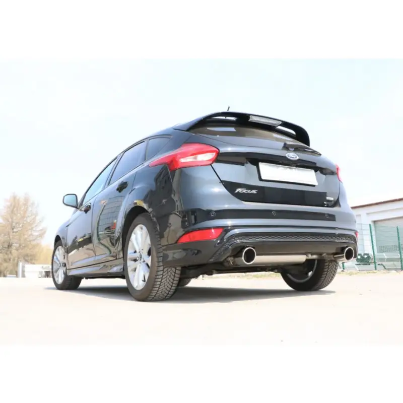Nová Kolekce Fox Sportauspuff koncový tlumič výfuku s koncovkou 1x100 Typ 16 na obou stranách pro Ford Focus III ST 2013- s motorem 1.5, 1.6, ST-Line hatchback