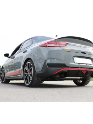 Fox Sportauspuff koncový tlumič výfuku s koncovkou 1x114 Typ 25 černá na obou stranách pro Hyundai i30 N s motorem 2.0 Cenová Bomba