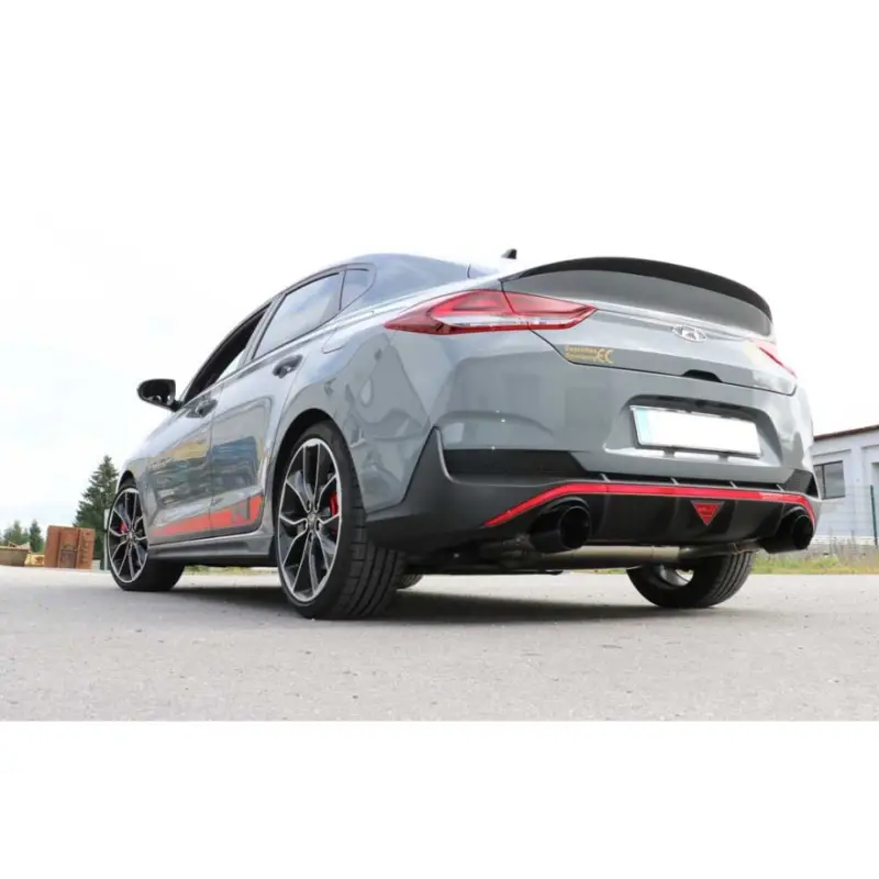Fox Sportauspuff koncový tlumič výfuku s koncovkou 1x114 Typ 25 černá na obou stranách pro Hyundai i30 N s motorem 2.0 Cenová Bomba