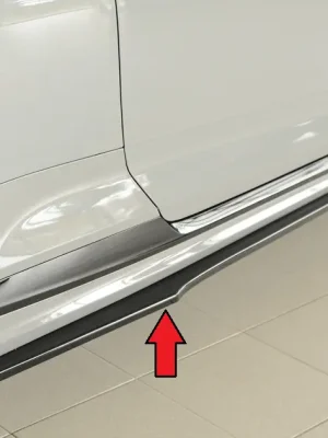 Nejlepší Volba Rieger spoiler pod boční práh mont. strana pravá pro Audi RS5 B9, F5 kupé, 03/17-02/20, plast ABS lakovaný do černé lesklé barvy