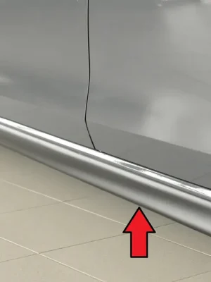 Rieger boční práh (XS) mont. strana levá pro Volkswagen Golf 8 3-dvéř., r.v. 12/19-, plast ABS bez povrchové úpravy Cenová Bomba