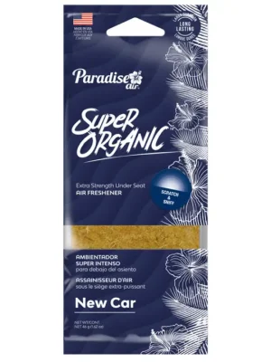 Omezená Nabídka Osvěžovač vzduchu Paradise Air Super Organic lněný blok, vůně New Car