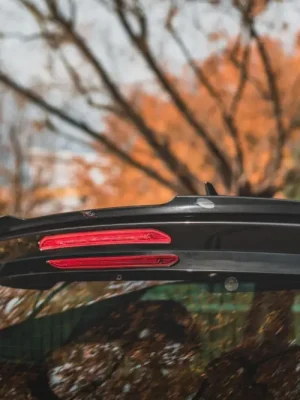 Výprodej Maxton Design prodloužení spoileru pro Škoda Karoq Sportline 2017-, černý lesklý plast ABS