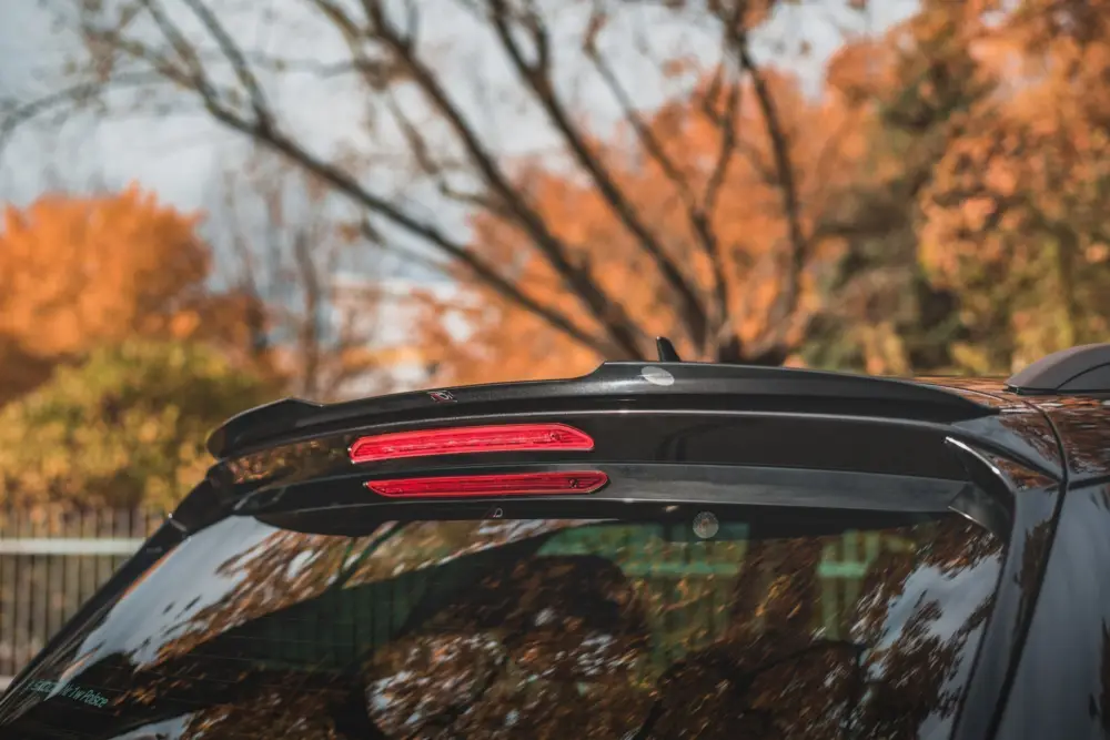 Výprodej Maxton Design prodloužení spoileru pro Škoda Karoq Sportline 2017-, černý lesklý plast ABS