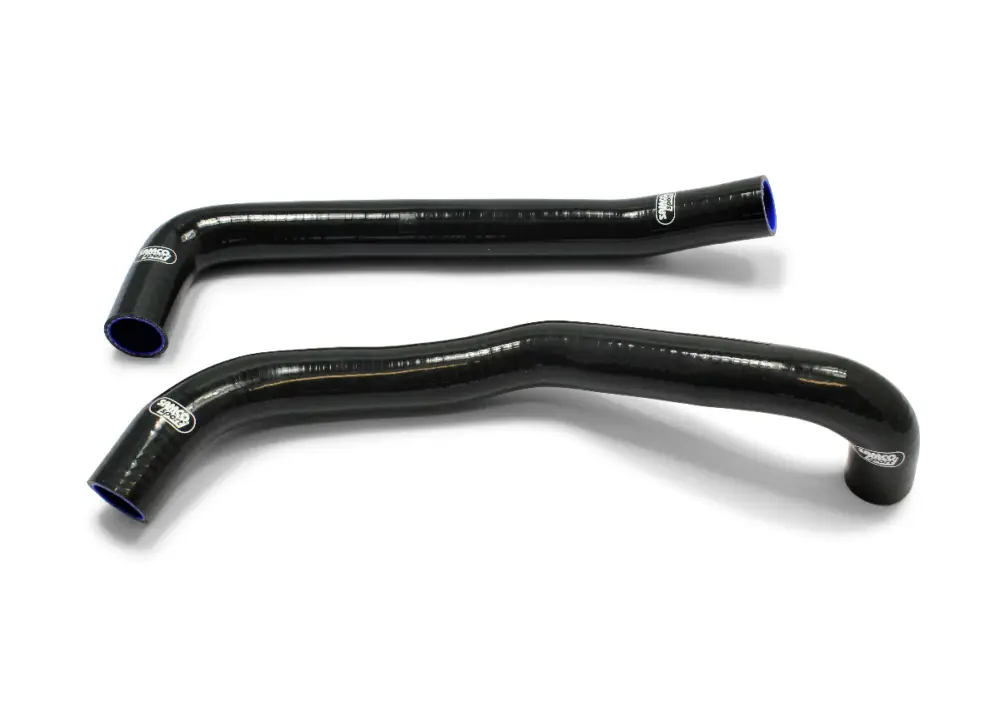 Zlevněný Samco Sport 2-dílná sada silikonových hadic pro vedení chladicí kapaliny pro Ford Escort Cosworth YBP94 5/1994 - 1996 s turbodmychadlem T25, barva samco blaze (černá s plameny)