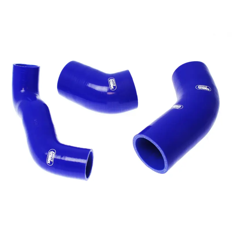 Samco Sport 3-dílná sada silikonových hadic pro vedení vzduchu k turbu pro Ford Focus RS Mk2 2009 - On 2.5 Turbo Reinforced Hoses To Prevent Suction On Intake System, barva modrá Výprodej