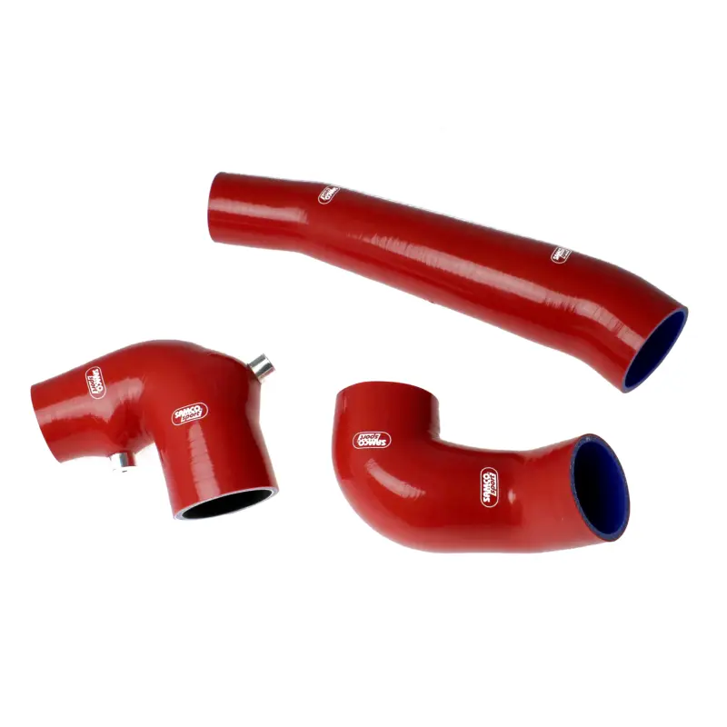 Samco Sport 2-dílná sada silikonových hadic pro vedení vzduchu k turbu pro Peugeot 205 GTi 1985 - 1992 1.6/1.9 (Cold Air Intake Feed Hose & Airbox ~ MAF Hose), barva viper červená Cenový Hit