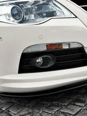 Bezpečná Platba Maxton Design spoiler pod přední nárazník pro Volkswagen CC, černý lesklý plast ABS, R36 R-Line
