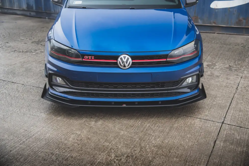 Maxton Design "Racing durability" spoiler pod přední nárazník s rohovými splittery pro Volkswagen Polo GTI Mk6, plast ABS bez povrchové úpravy Objednat Nyní