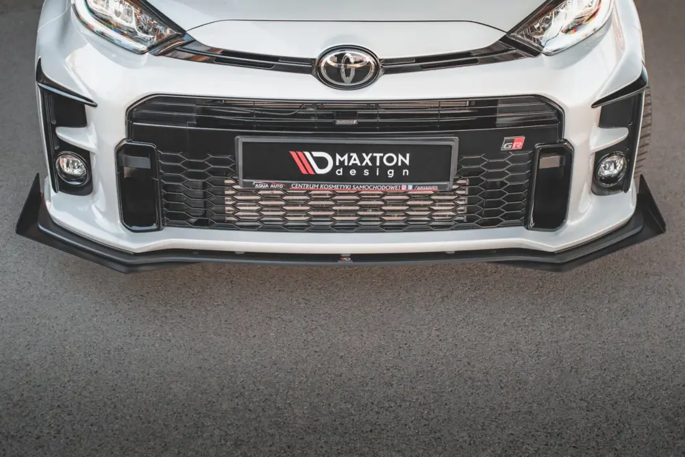 Maxton Design "Racing durability" spoiler pod přední nárazník s rohovými splittery pro Toyota GR Yaris Mk3, plast ABS bez povrchové úpravy Cenová Bomba