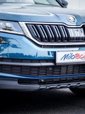 Milotec ochranná lišta předního nárazníku pro Škoda Kodiaq 2016-, černý lesklý Bezpečná Platba