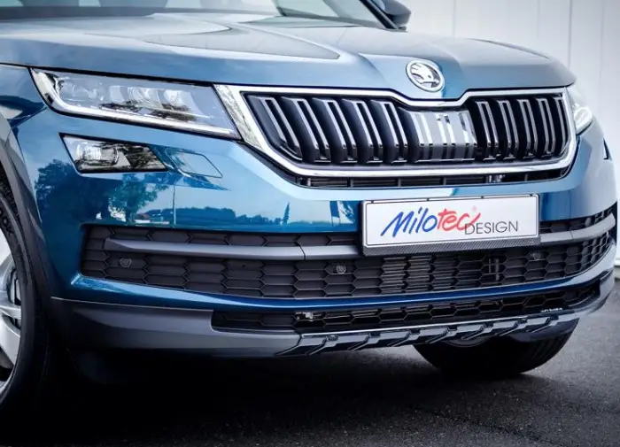 Milotec ochranná lišta předního nárazníku pro Škoda Kodiaq 2016-, černý lesklý Bezpečná Platba