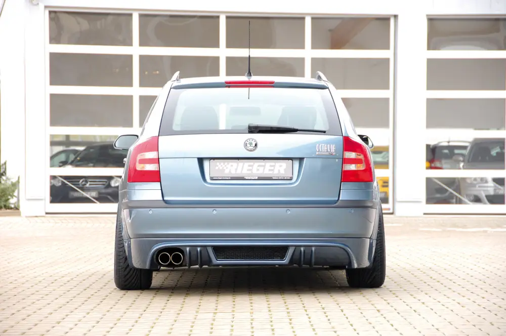 Rieger spoiler pod zadní nárazník pro Škoda Octavia 1Z combi r.v. 06/04-10/08, plast ABS bez povrchové úpravy Novinka