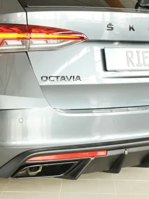 Časově Omezené Rieger vložka zadního nárazníku pro Škoda Octavia RS NX combi, plast ABS bez povrchové úpravy